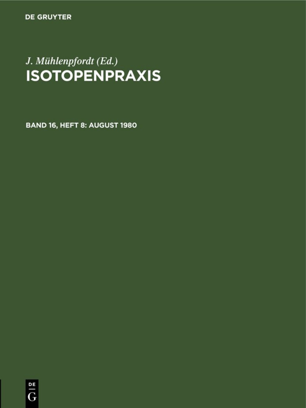 August 1980 1st Edition â€“ PDF/EPUB Version Downloadable