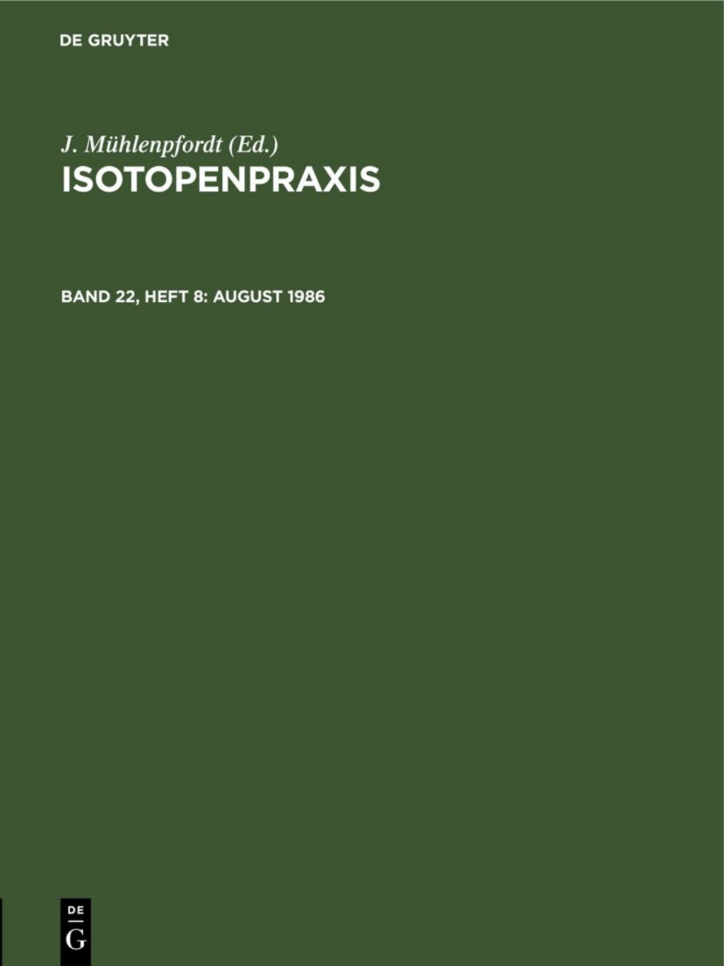 August 1986 1st Edition â€“ PDF/EPUB Version Downloadable