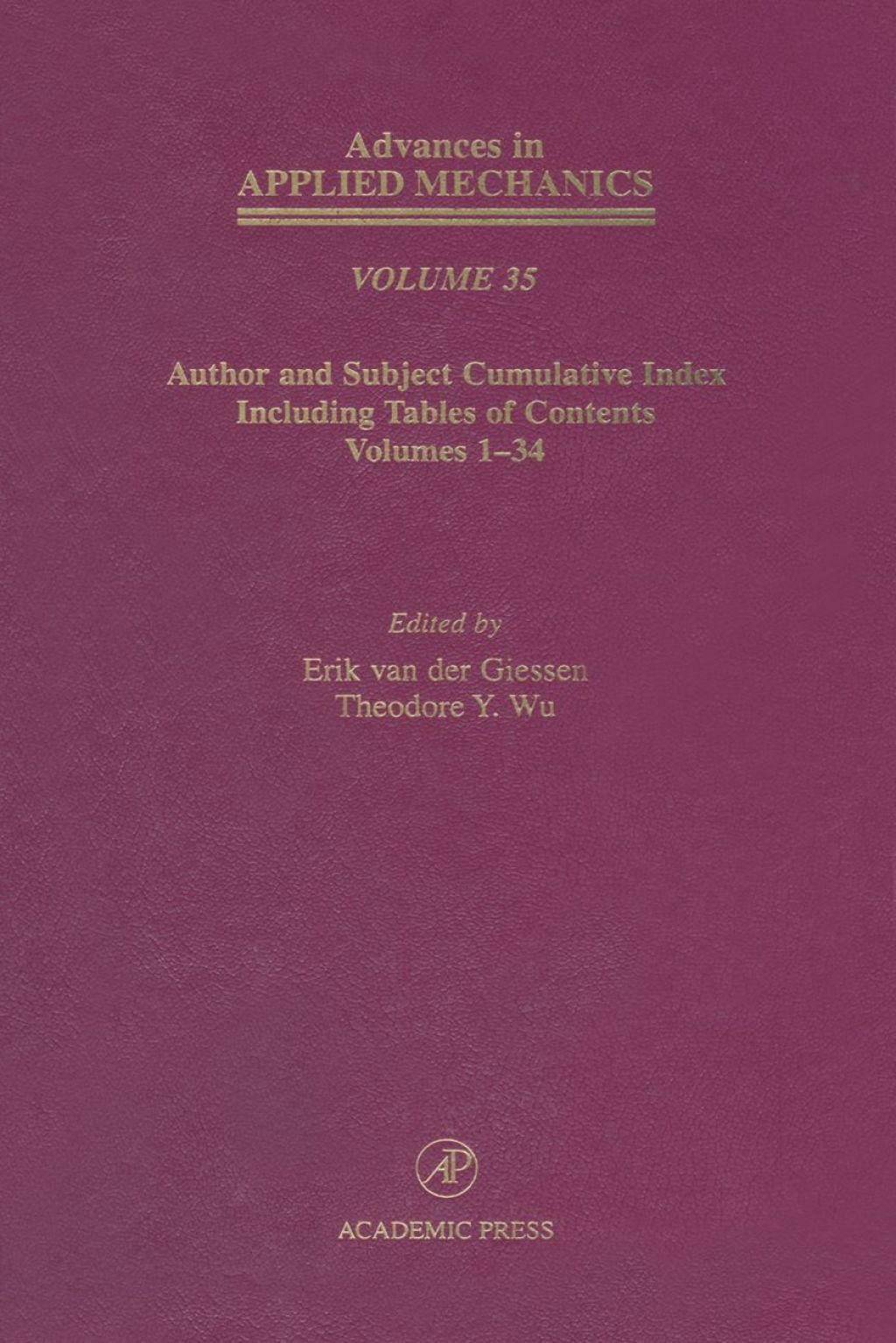Author and Subject Cumulative Index Including, Tables of Content, Volumes 1-34: Subject and Author Cumulative Index (Volumes 1-34) â€“ PDF/EPUB Version Downloadable