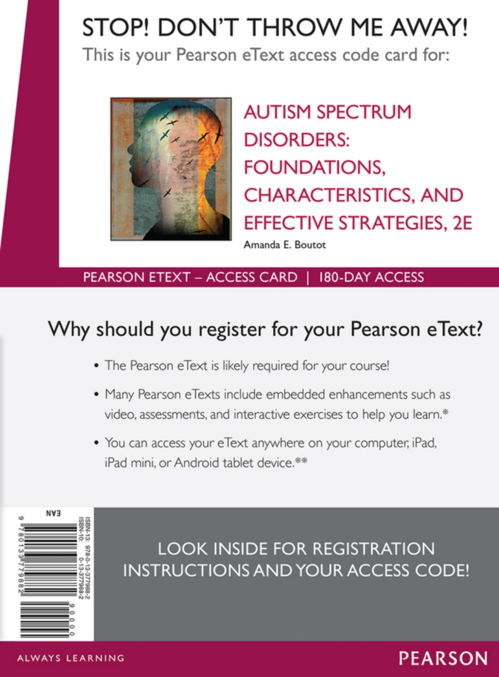 Autism Spectrum Disorders: Foundations, Characteristics, and Effective Strategies -- Pearson eText 2nd Edition â€“ PDF/EPUB Version Downloadable
