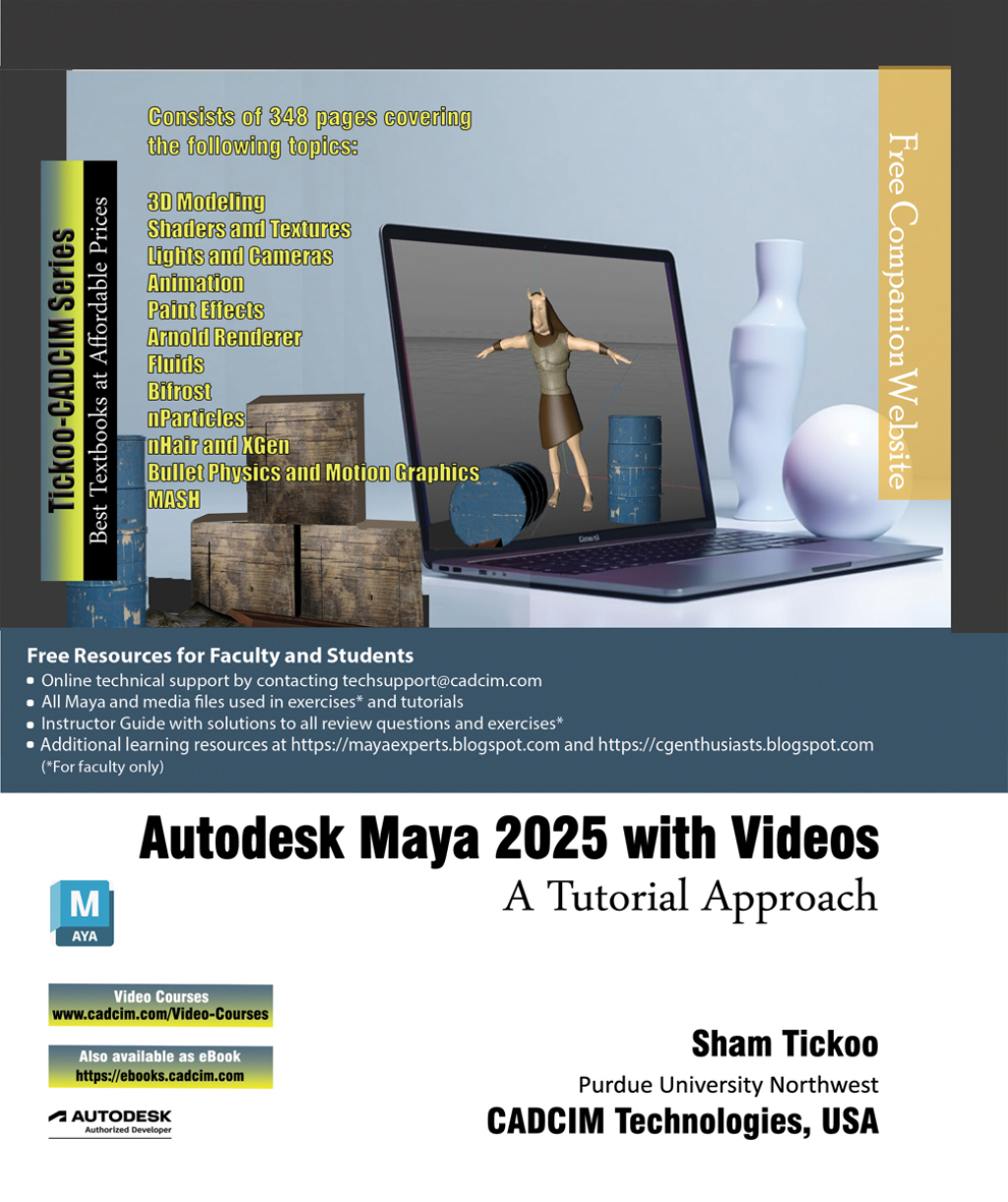 Autodesk Maya 2025 with Videos: A Tutorial Approach 1st Edition â€“ PDF/EPUB Version Downloadable