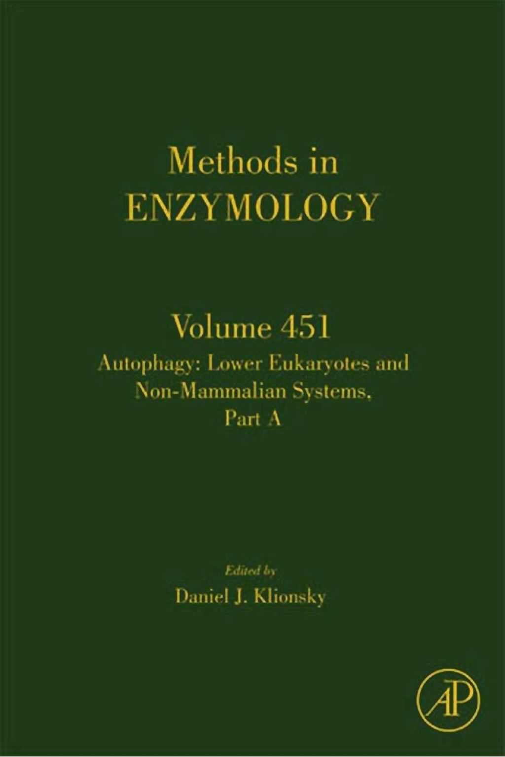 Autophagy: Lower Eukaryotes and Non-Mammalian Systems: Part A â€“ PDF/EPUB Version Downloadable