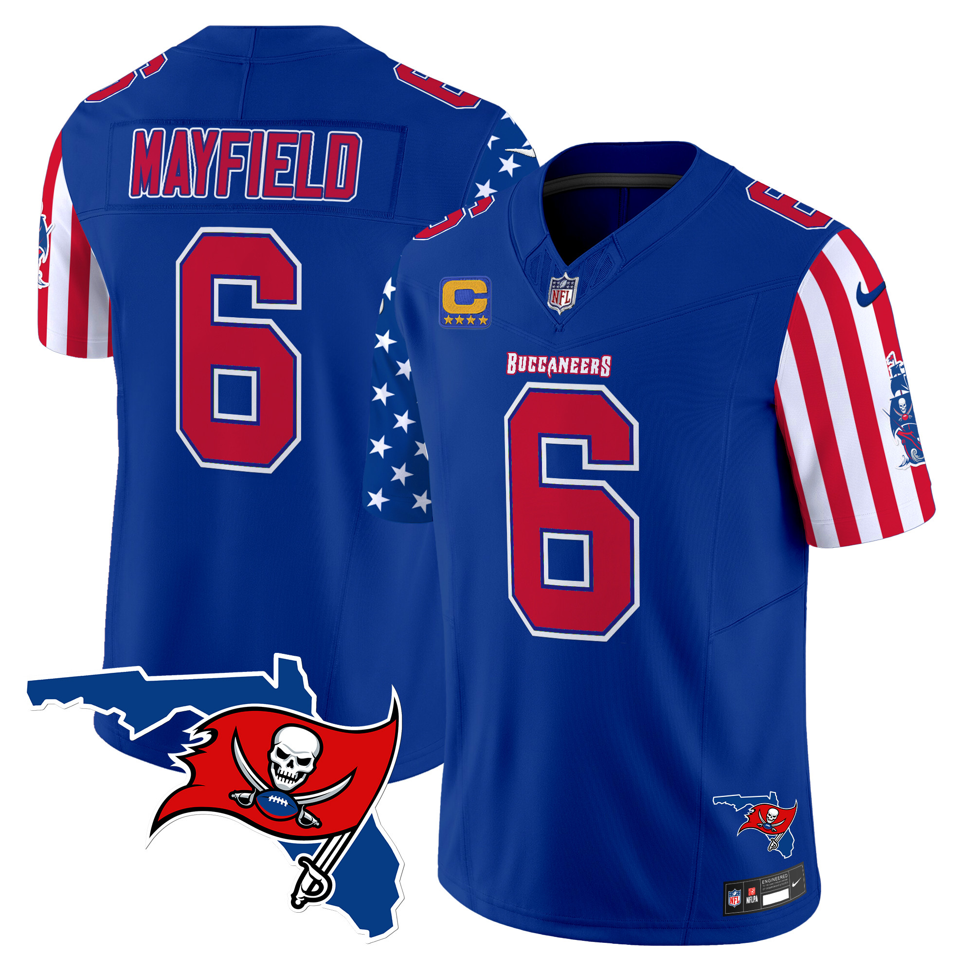 Baker Mayfield Men's Tampa Bay Buccaneers American Style Vapor Limited Royal Jersey - All Stitched