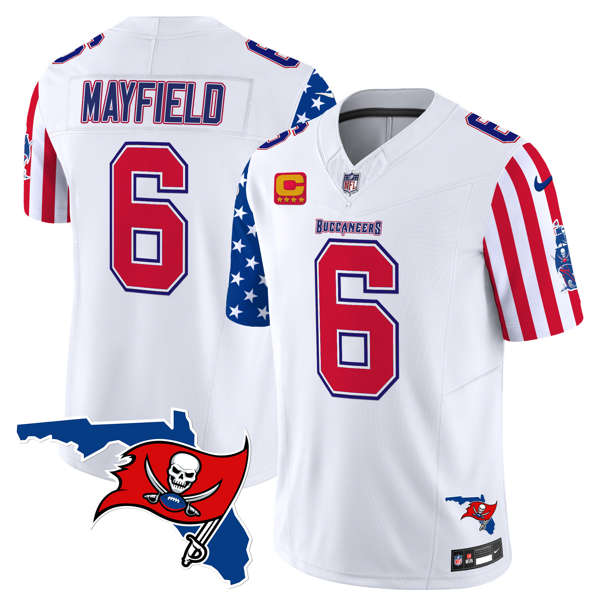 Baker Mayfield Men's Tampa Bay Buccaneers American Style Vapor Limited White Jersey - All Stitched