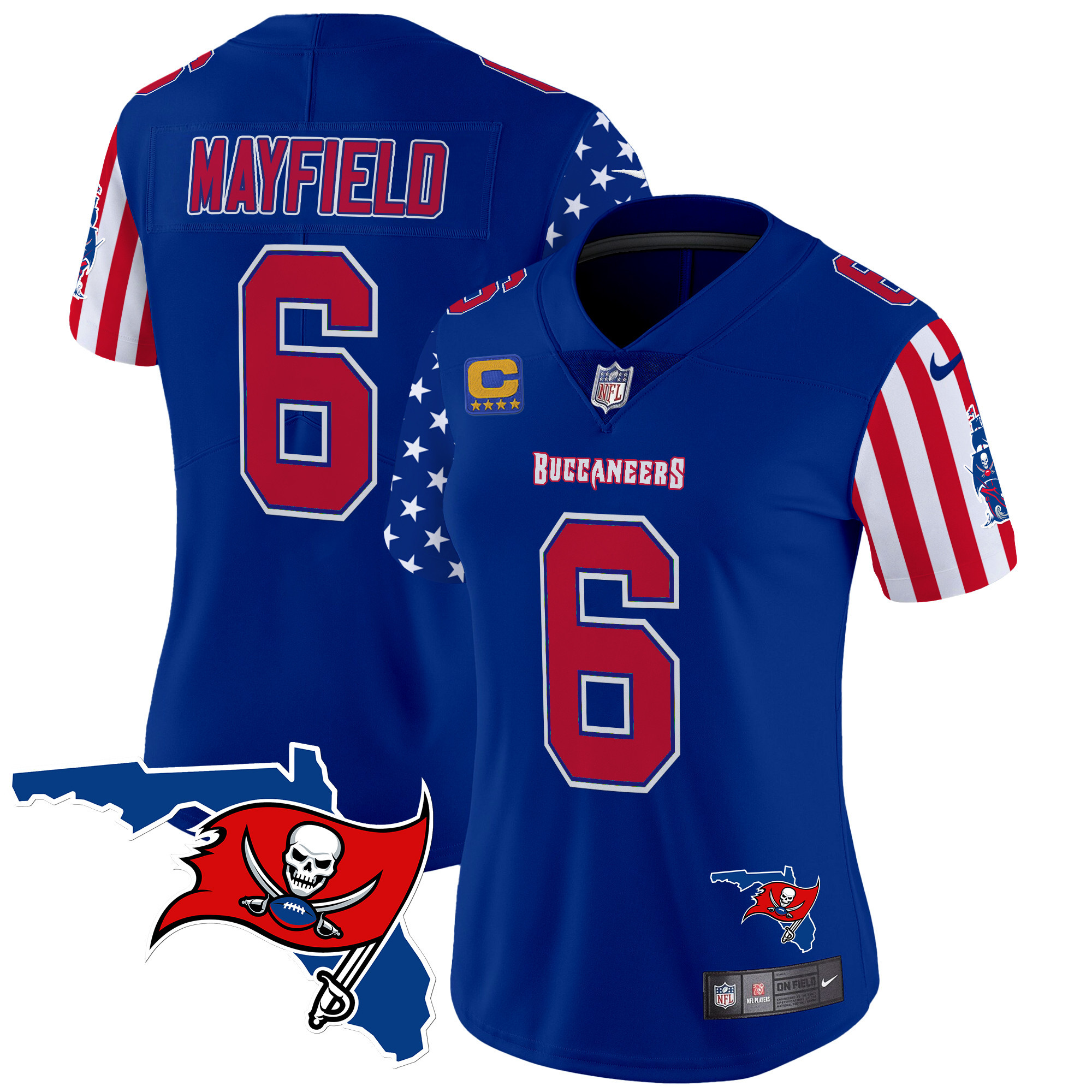 Baker Mayfield Women's Tampa Bay Buccaneers American Style Vapor Limited Royal Jersey - All Stitched