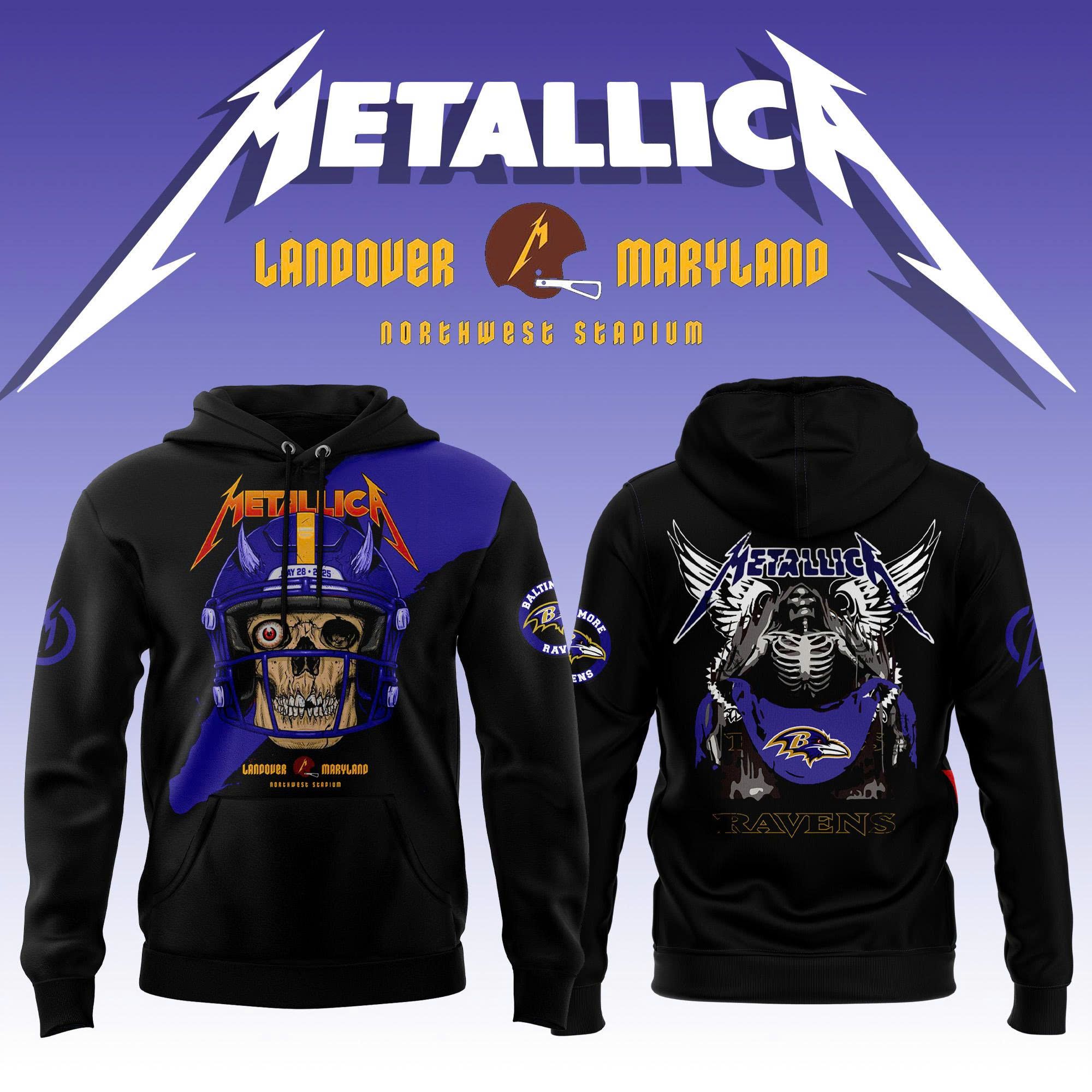 Baltimore Ravens M-72 World Tour 2025 Concert Hoodie