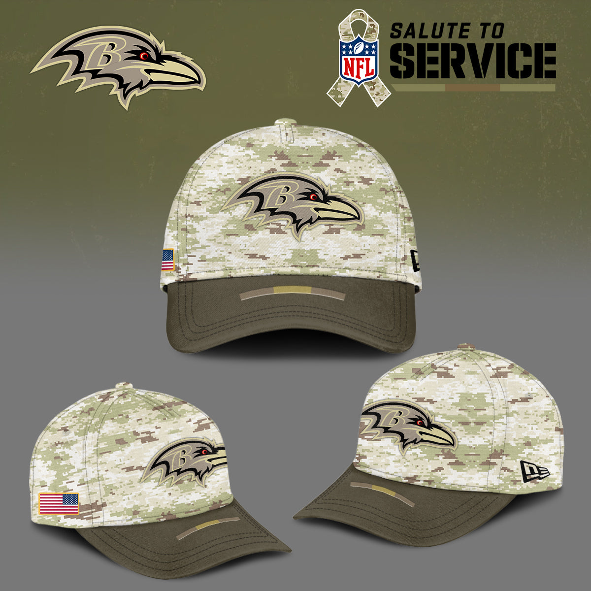 Baltimore Ravens NFL Salute To Service Cap