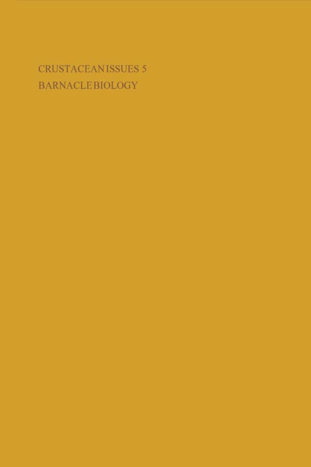 Barnacle Biology 1st Edition â€“ PDF/EPUB Version Downloadable