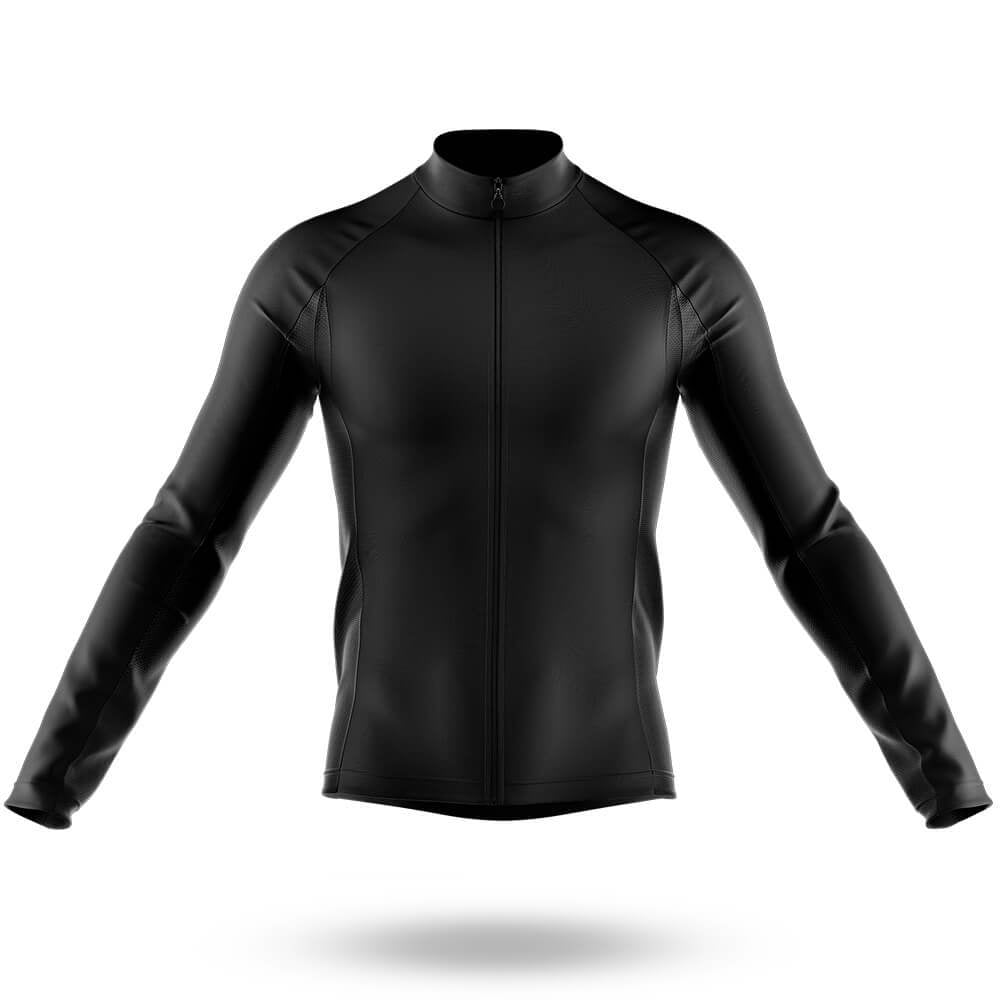 Basic Black - Men's Cycling Long Sleeve Jersey