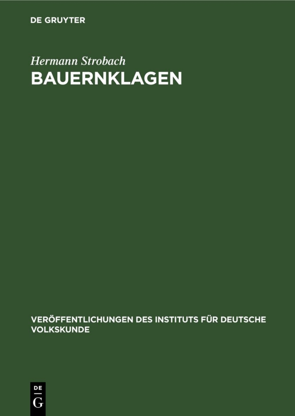 Bauernklagen Untersuchungen zum sozialkritischen deutschen Volkslied 1st Edition â€“ PDF/EPUB Version Downloadable