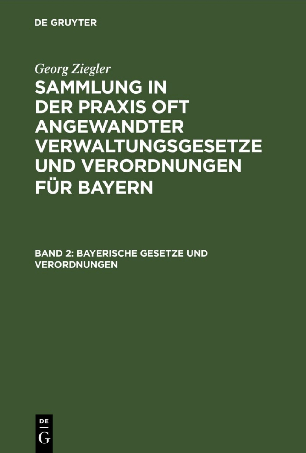 Bayerische Gesetze und Verordnungen 5th Edition â€“ PDF/EPUB Version Downloadable
