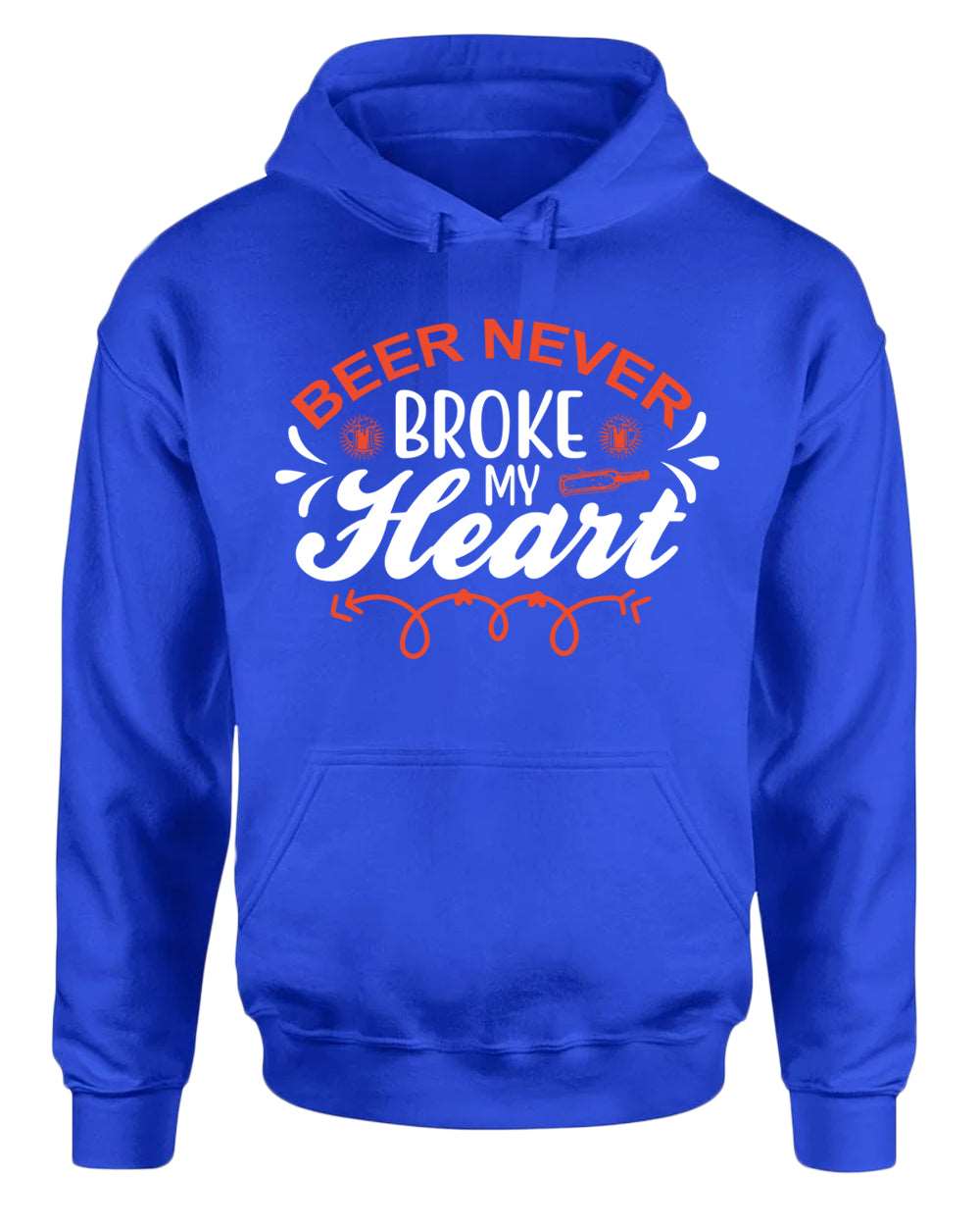 Beer never broke my heart hoodie, beer drinking hoodie