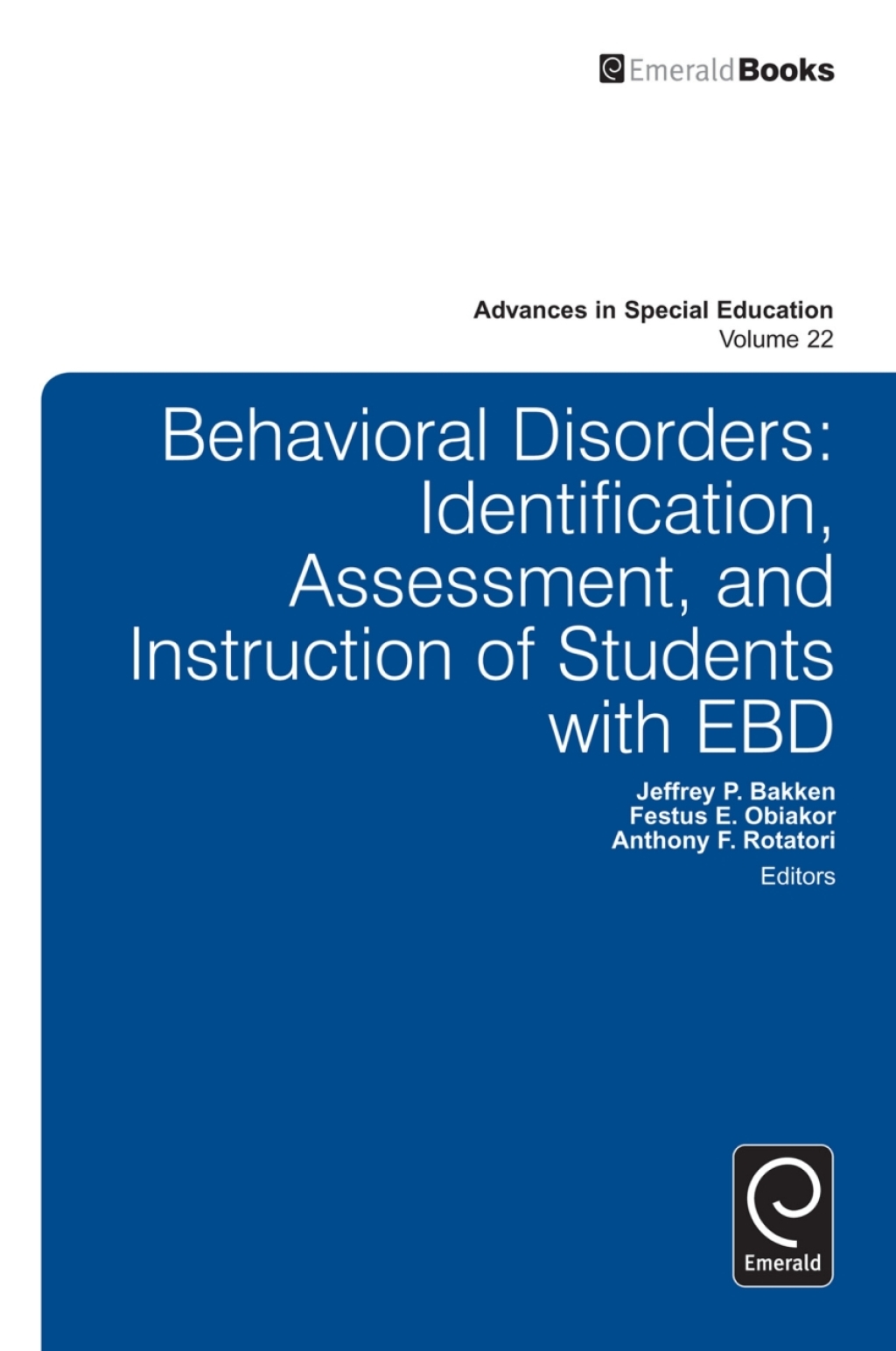 Behavioral Disorders Identification, Assessment, and Instruction of Students with EBD â€“ PDF/EPUB Version Downloadable