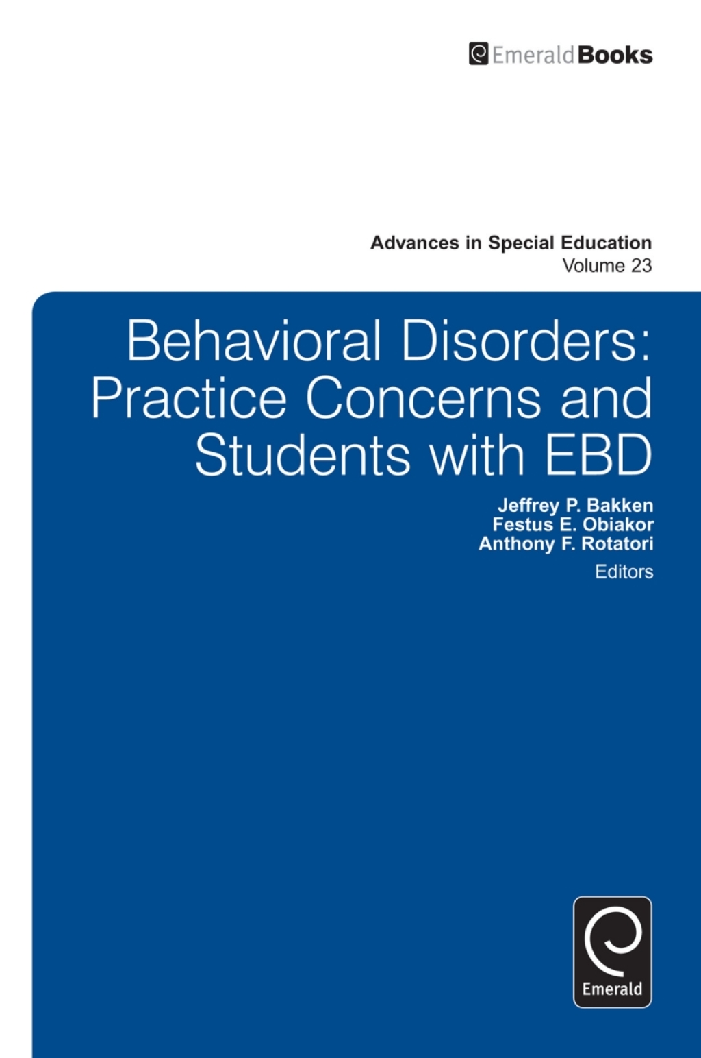 Behavioral Disorders Practice Concerns and Students with EBD â€“ PDF/EPUB Version Downloadable