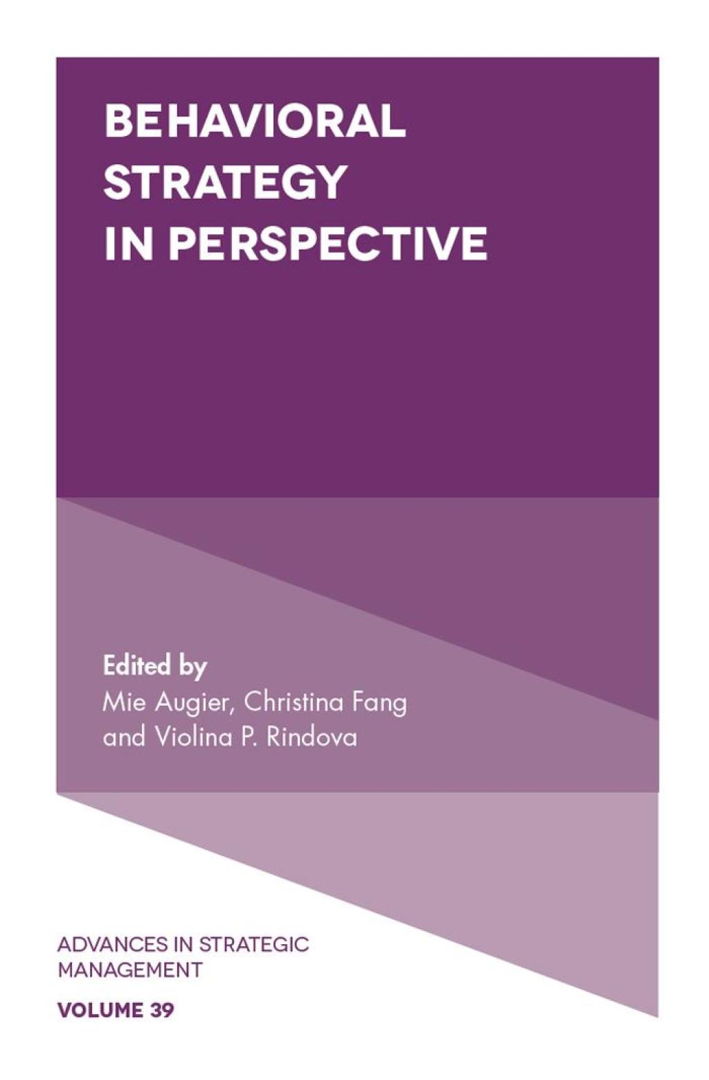 Behavioral Strategy in Perspective â€“ PDF/EPUB Version Downloadable