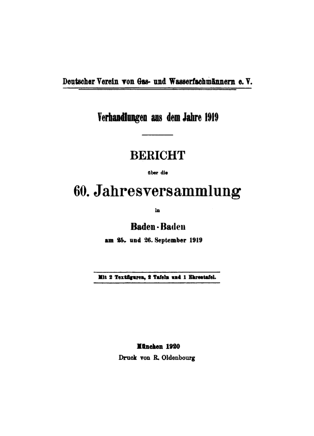 Bericht Ã¼ber die 60.Jahresversammlung in Baden-Baden am 25. und 26. September 1919 Verhandlungen aus dem Jahre 1919 1st Edition â€“ PDF/EPUB Version Downloadable