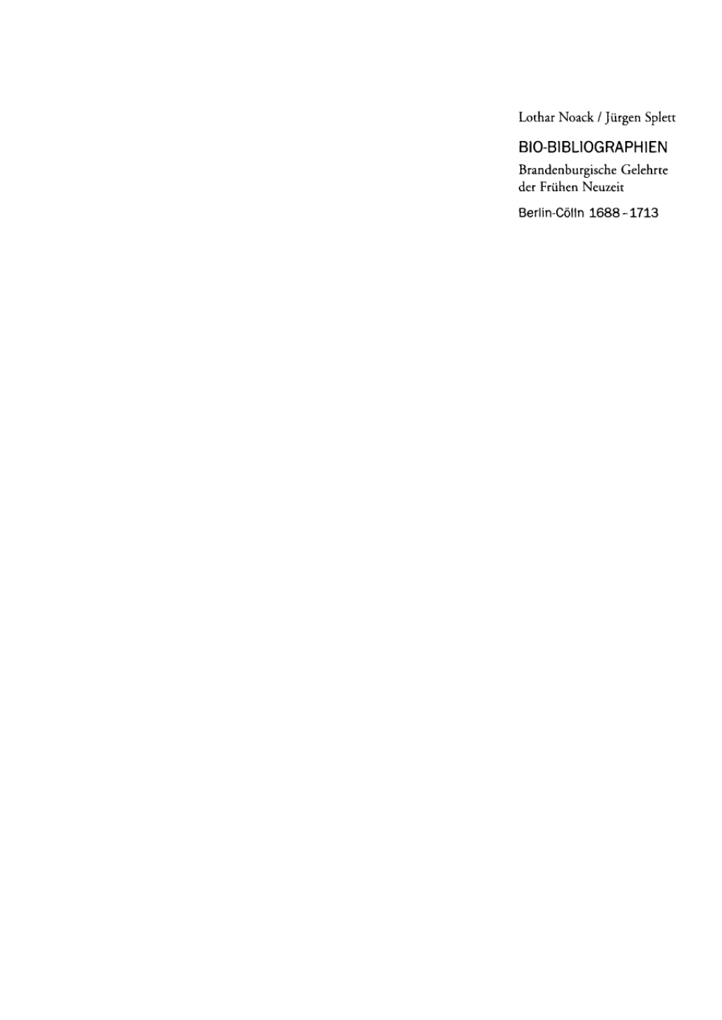 Berlin-CÃ¶lln 1688â€“1713 1st Edition â€“ PDF/EPUB Version Downloadable