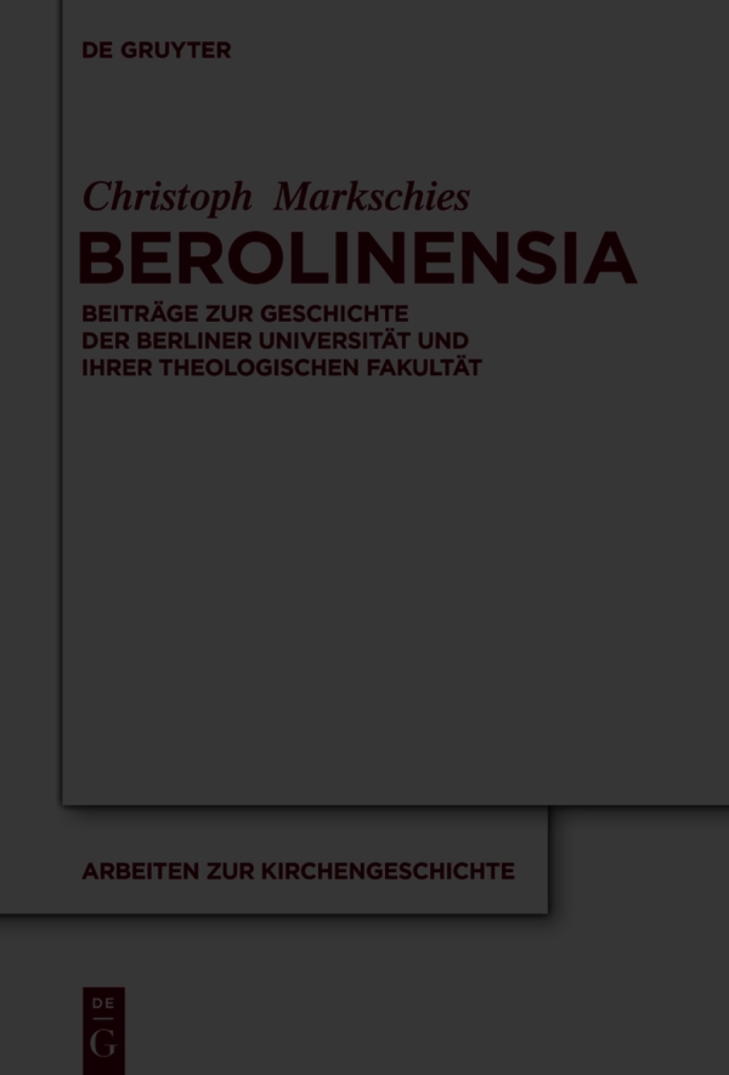 Berolinensia BeitrÃ¤ge zur Geschichte der Berliner UniversitÃ¤t und ihrer Theologischen FakultÃ¤t 1st Edition â€“ PDF/EPUB Version Downloadable