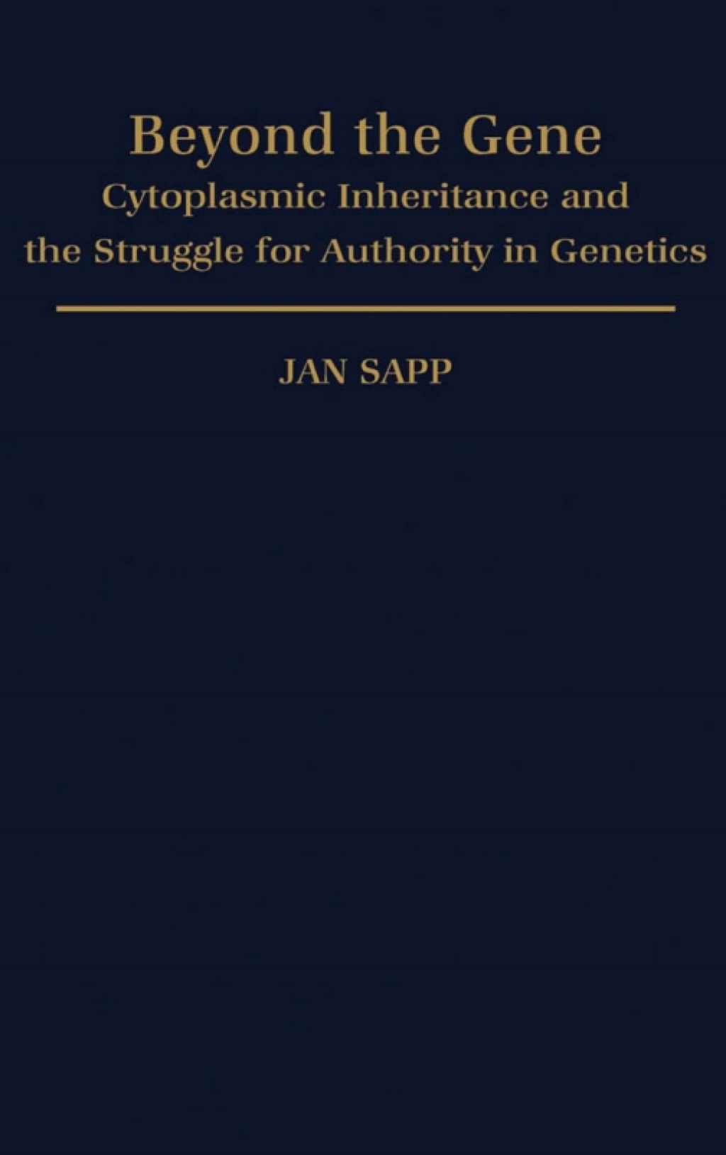 Beyond the Gene Cytoplasmic Inheritance and the Struggle for Authority in Genetics â€“ PDF/EPUB Version Downloadable