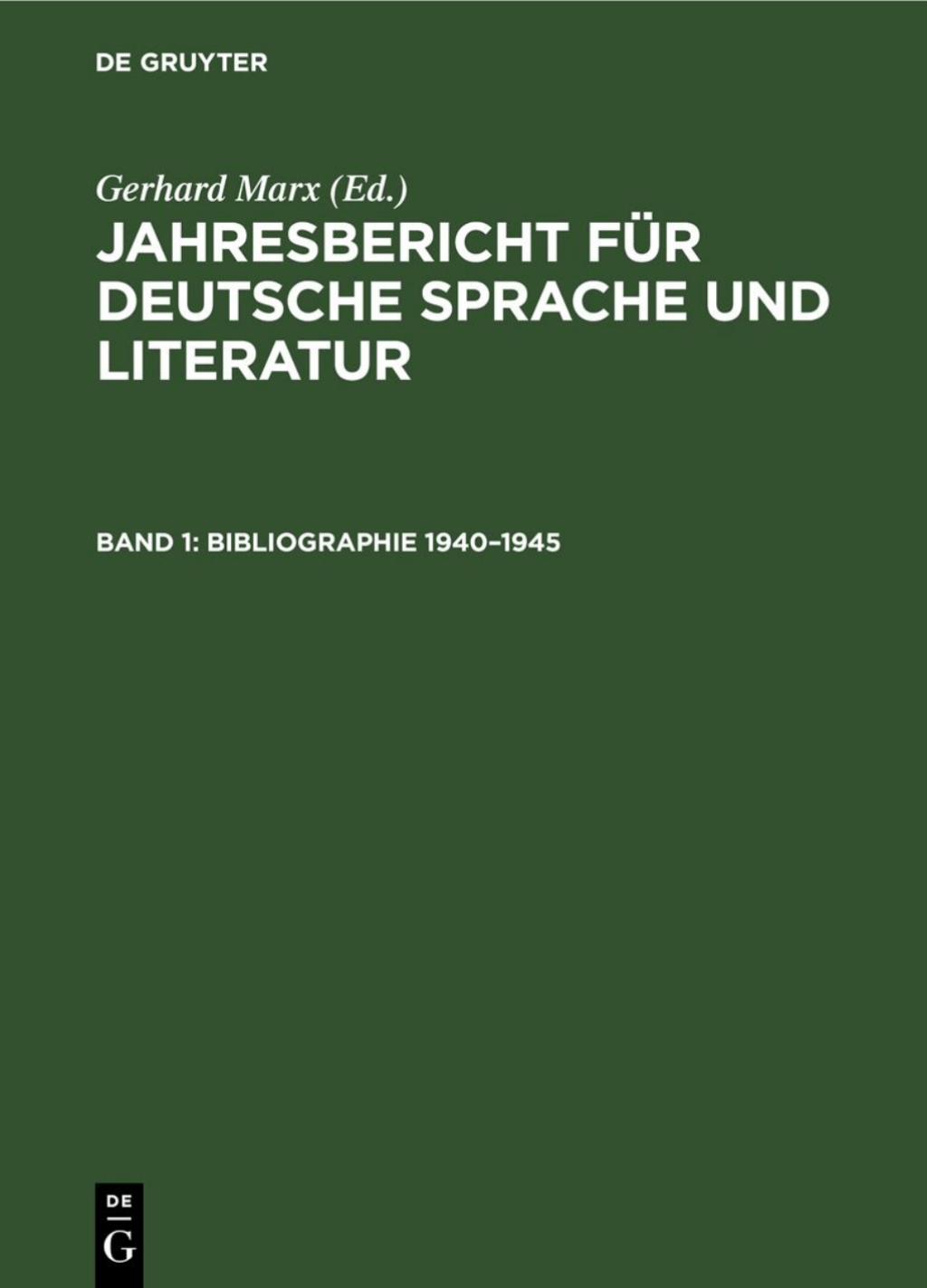 Bibliographie 1940â€“1945 1st Edition â€“ PDF/EPUB Version Downloadable