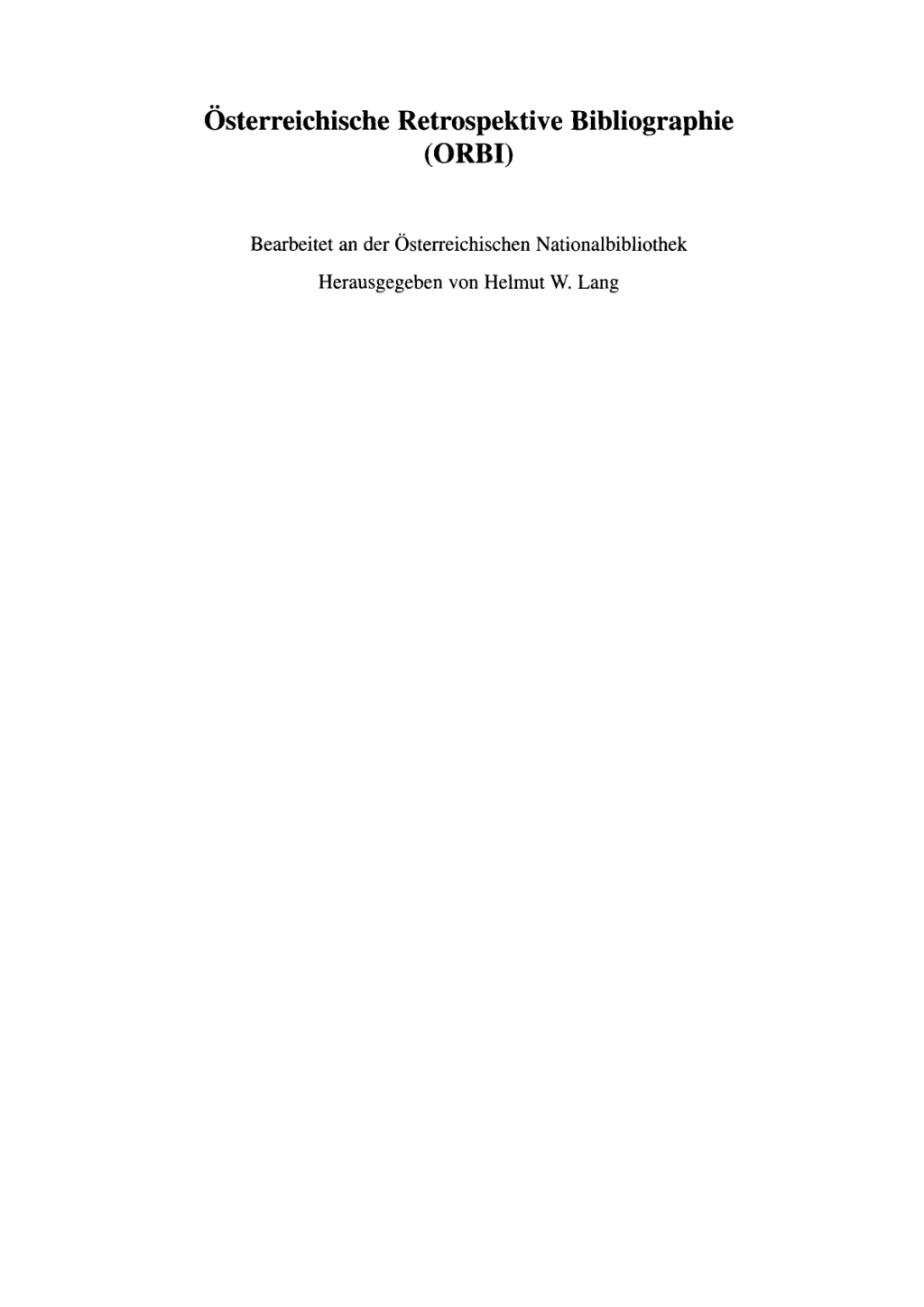 Bibliographie der Ã¶sterreichischen (nichtperiodischen) Neuen Zeitungen 1492-1705 1st Edition â€“ PDF/EPUB Version Downloadable