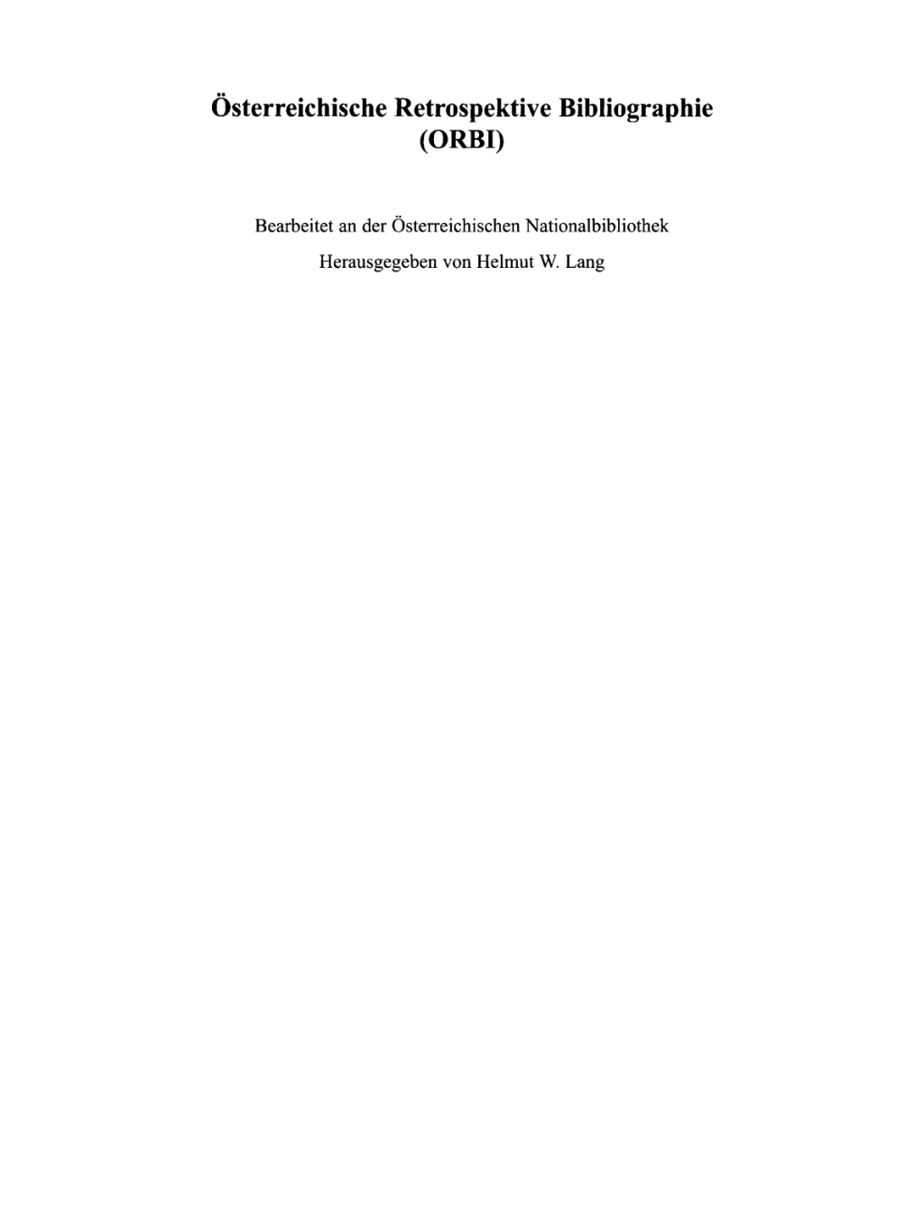 Bibliographie der Ã¶sterreichischen Zeitschriften 1704-1850 M-Z 1st Edition â€“ PDF/EPUB Version Downloadable