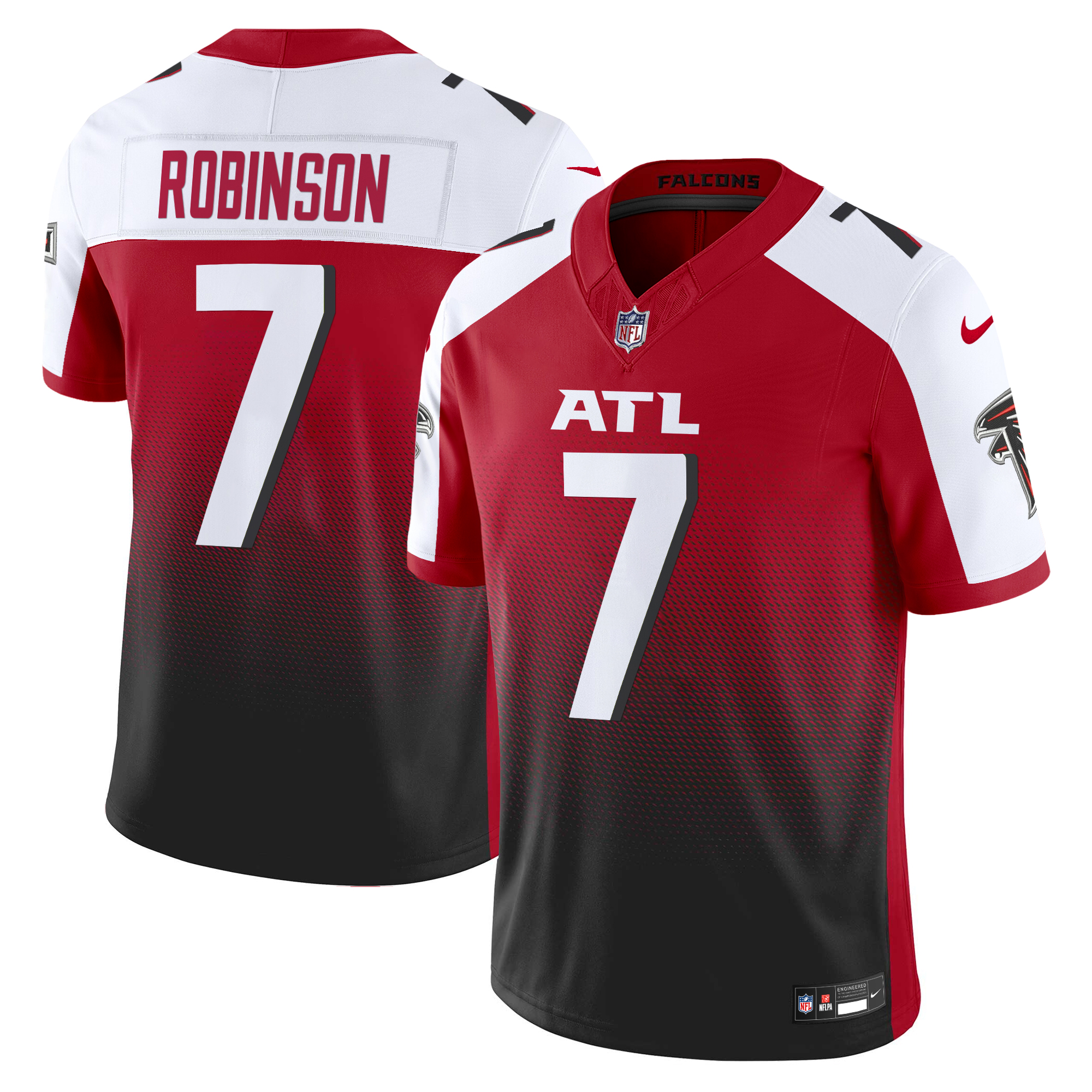 Bijan Robinson Men's Atlanta Falcons 2024 Vapor Limited Red Alternate Jersey - All Stitched