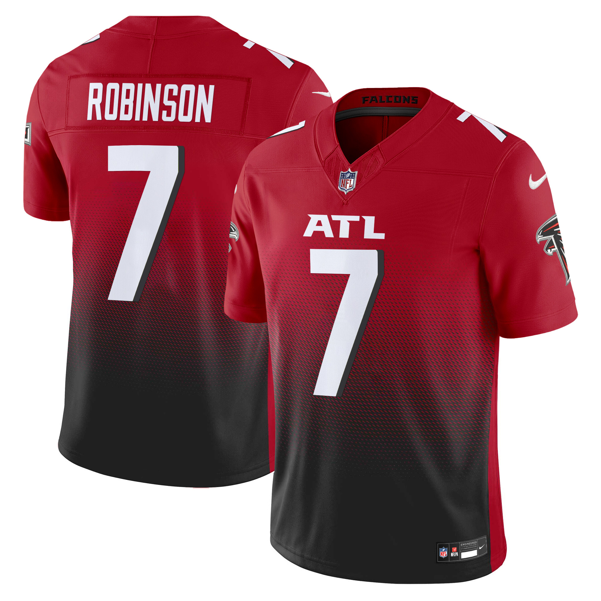 Bijan Robinson Men's Atlanta Falcons 2024 Vapor Limited Red Jersey - All Stitched