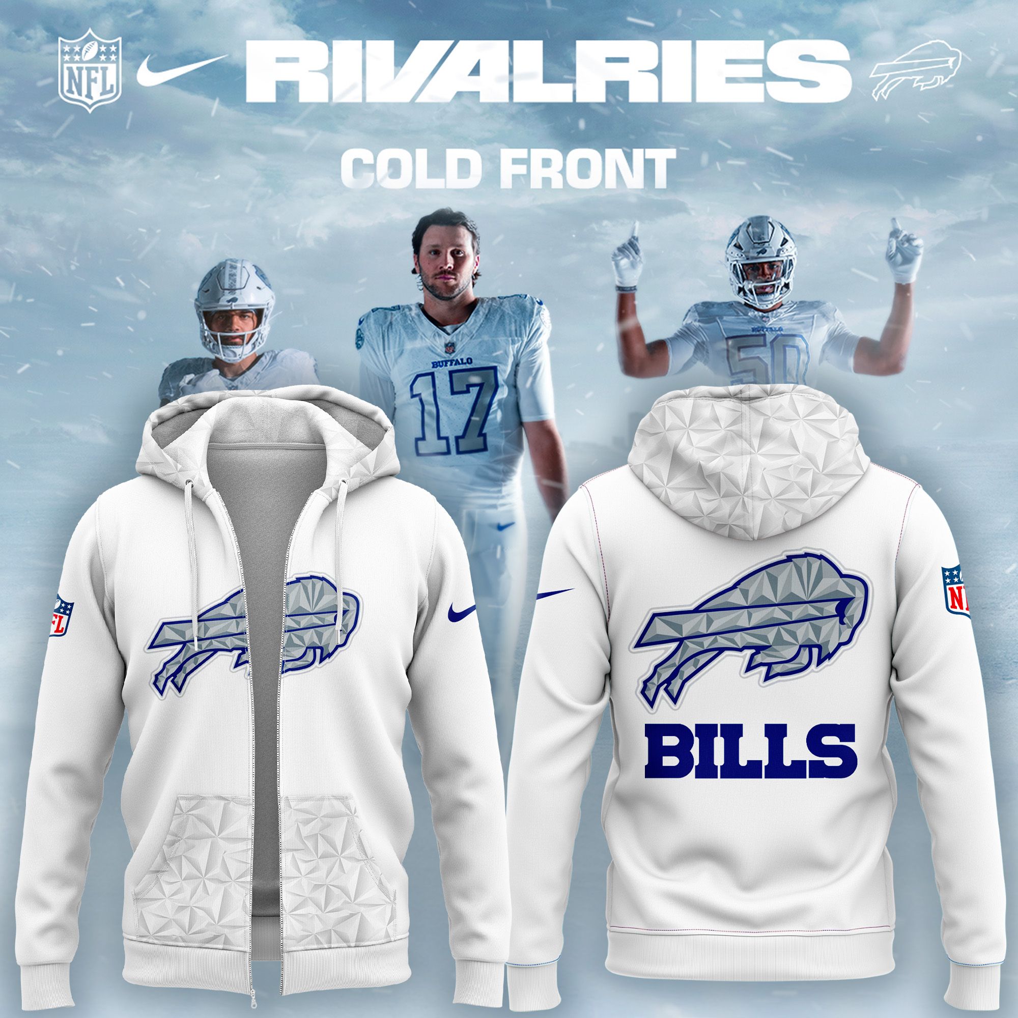 Bills Mafia NFL Limited Cold Front Full-Zip Hoodie