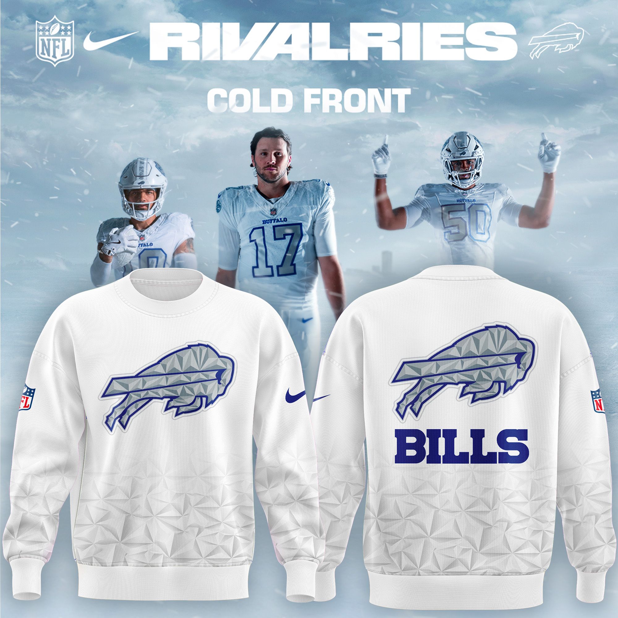Bills Mafia NFL Limited Cold Front Knit Sweater