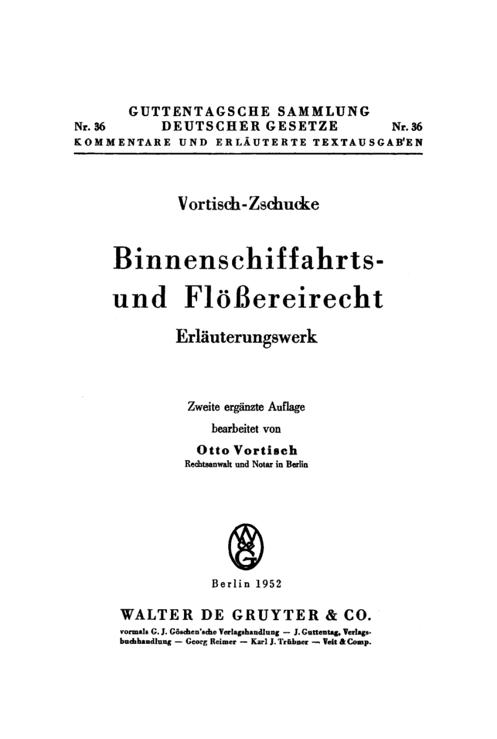 Binnenschiffahrts- und FlÃ¶ÃŸereirecht ErlÃ¤uterungswerk 2nd Edition â€“ PDF/EPUB Version Downloadable