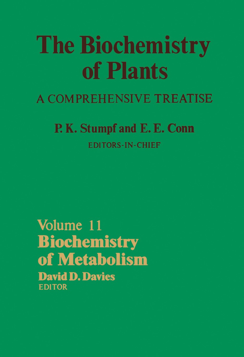 Biochemistry of Metabolism The Biochemistry of Plants  â€“ PDF/EPUB Version Downloadable