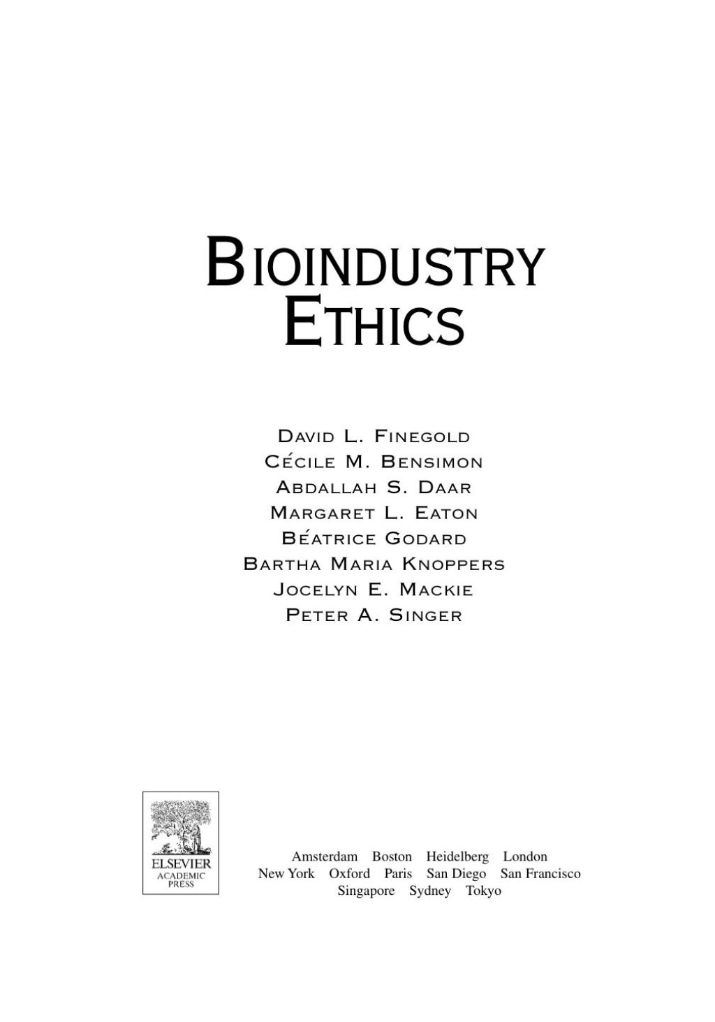BioIndustry Ethics  â€“ PDF/EPUB Version Downloadable