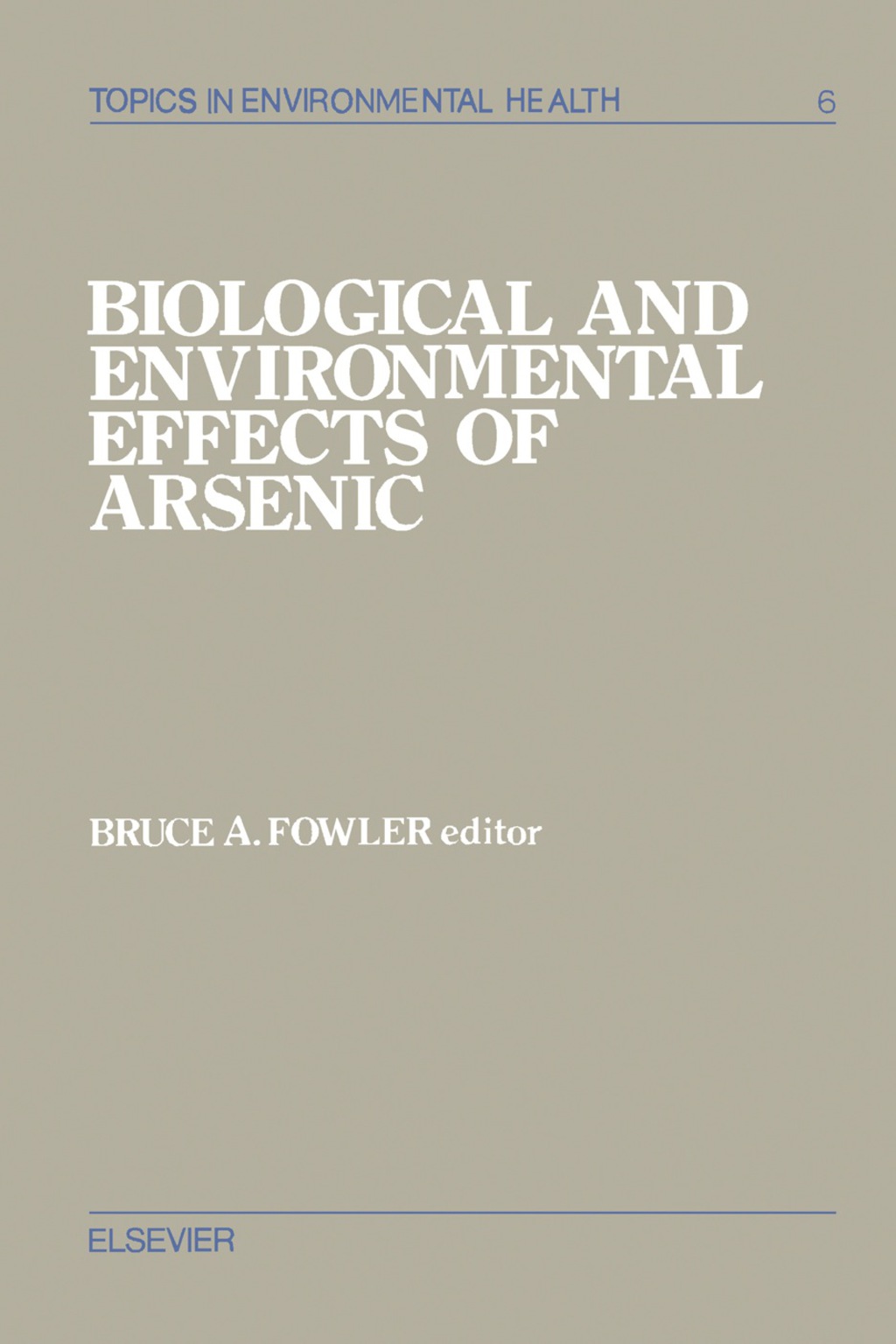Biological and Environmental Effects of Arsenic  â€“ PDF/EPUB Version Downloadable
