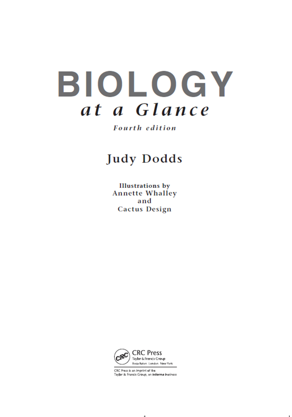 Biology at a Glance 4th Edition - (PDF/EPUB Version)