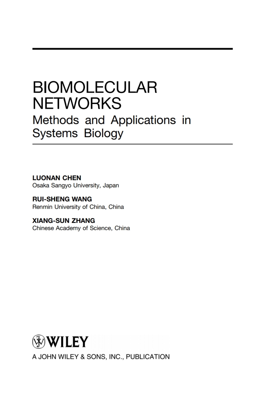 Biomolecular Networks: Methods and Applications in Systems Biology Methods and Applications in Systems Biology 1st Edition â€“ PDF/EPUB Version Downloadable