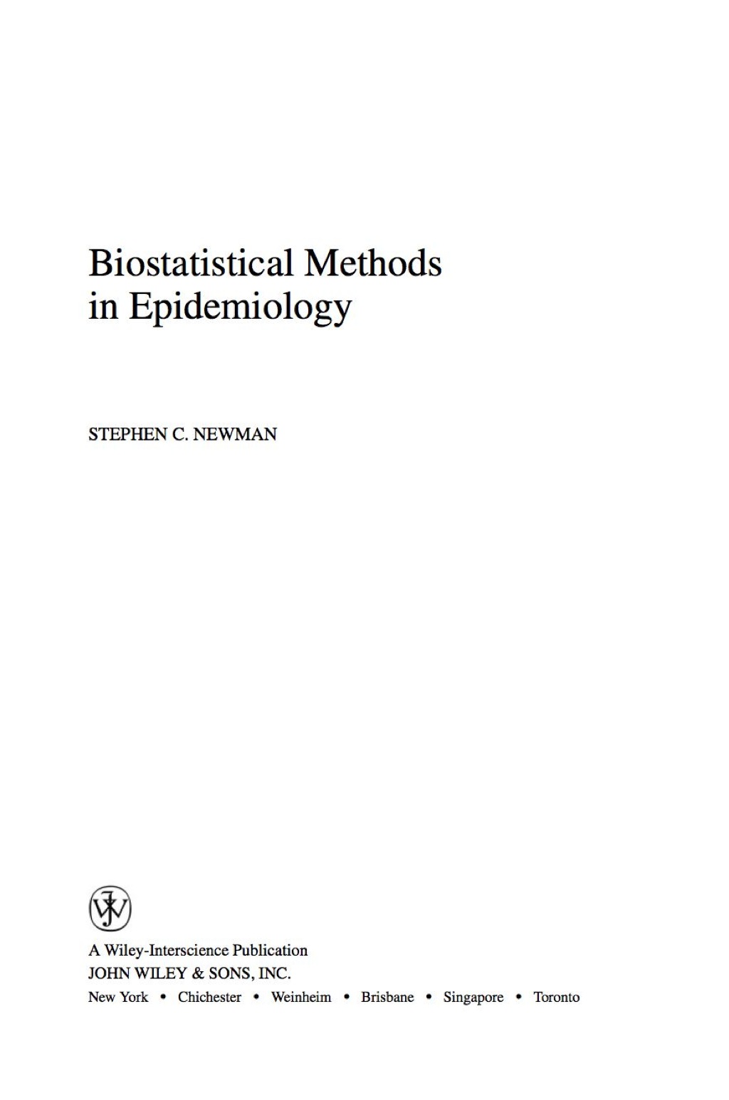 Biostatistical Methods in Epidemiology 1st Edition â€“ PDF/EPUB Version Downloadable