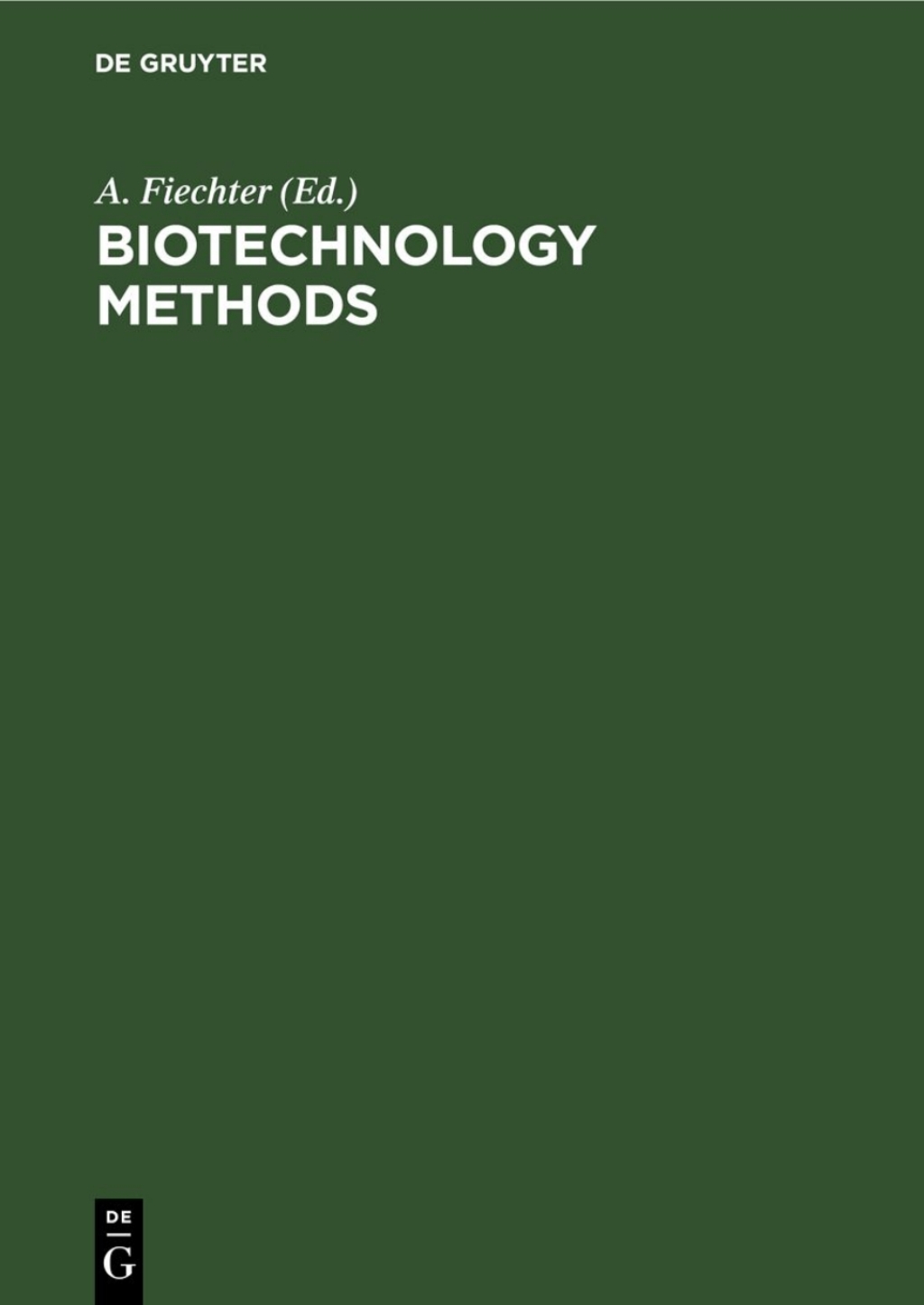 Biotechnology Methods 1st Edition â€“ PDF/EPUB Version Downloadable