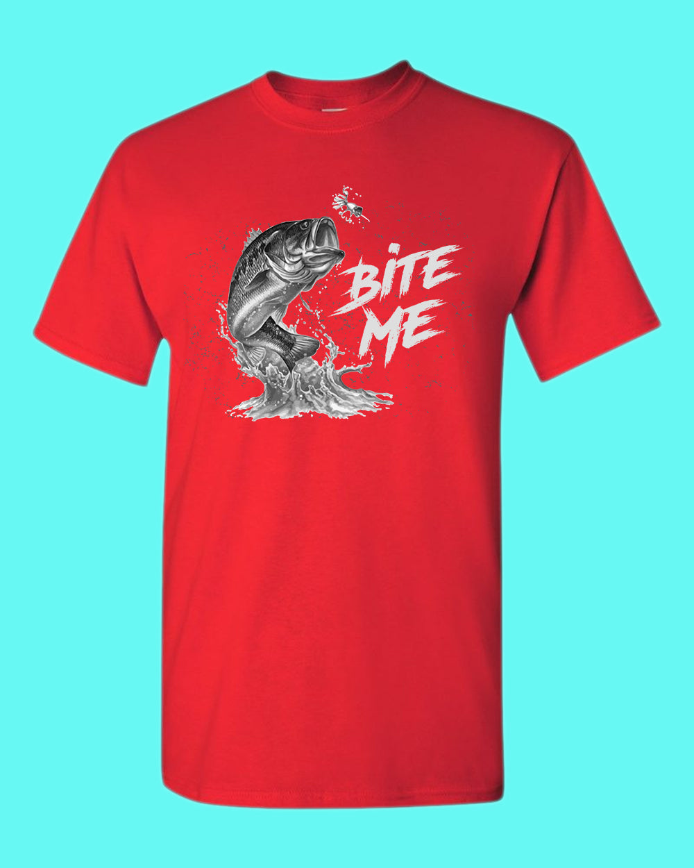 Bite me funny fishing shirt, fishing t-shirt