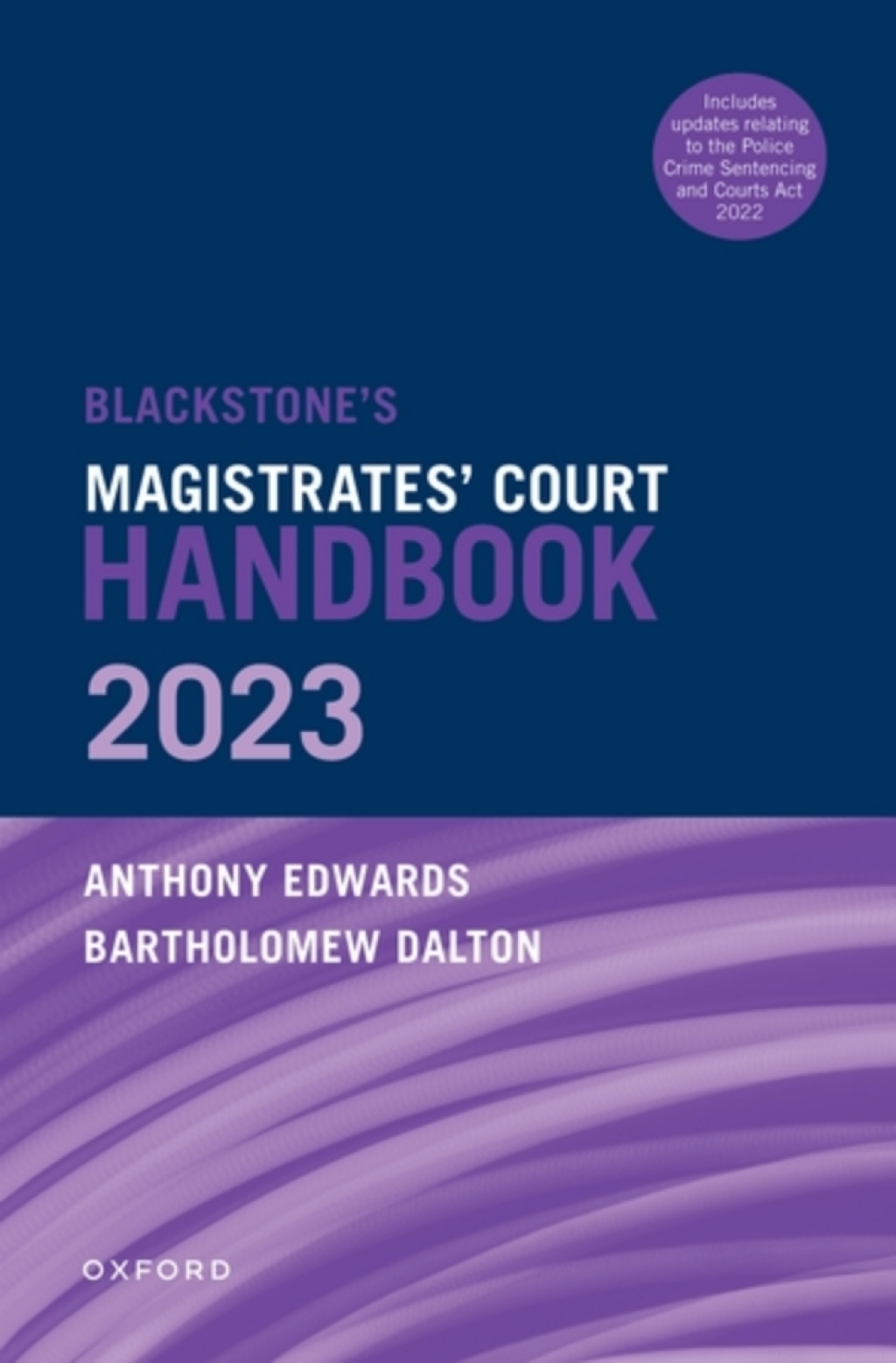 Blackstone's Magistrates' Court Handbook 2023  â€“ PDF/EPUB Version Downloadable