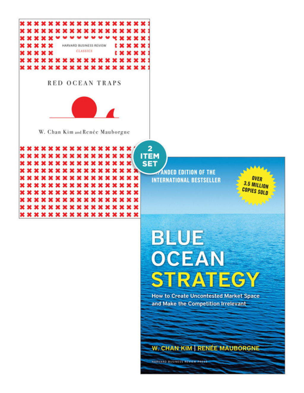 Blue Ocean Strategy with Harvard Business Review Classic Article â€œRed Ocean Trapsâ€ (2 Books)  â€“ PDF/EPUB Version Downloadable