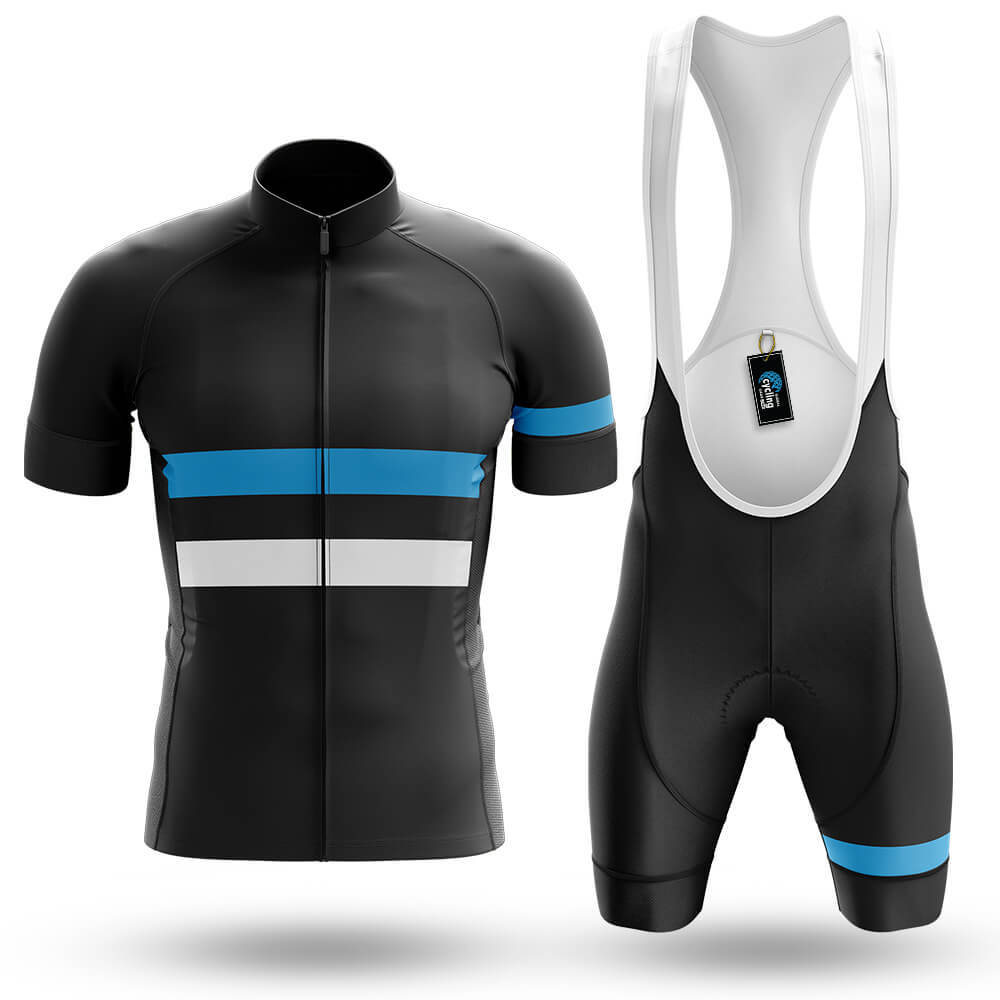 Blue White Lines - Men's Cycling Full Set