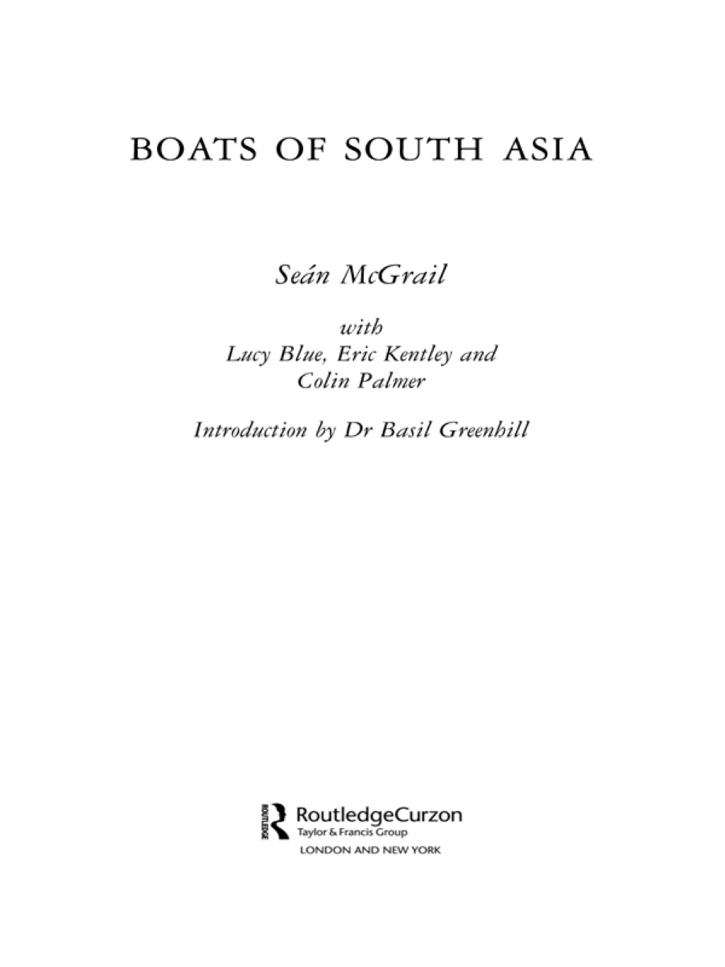 Boats of South Asia 1st Edition â€“ PDF/EPUB Version Downloadable