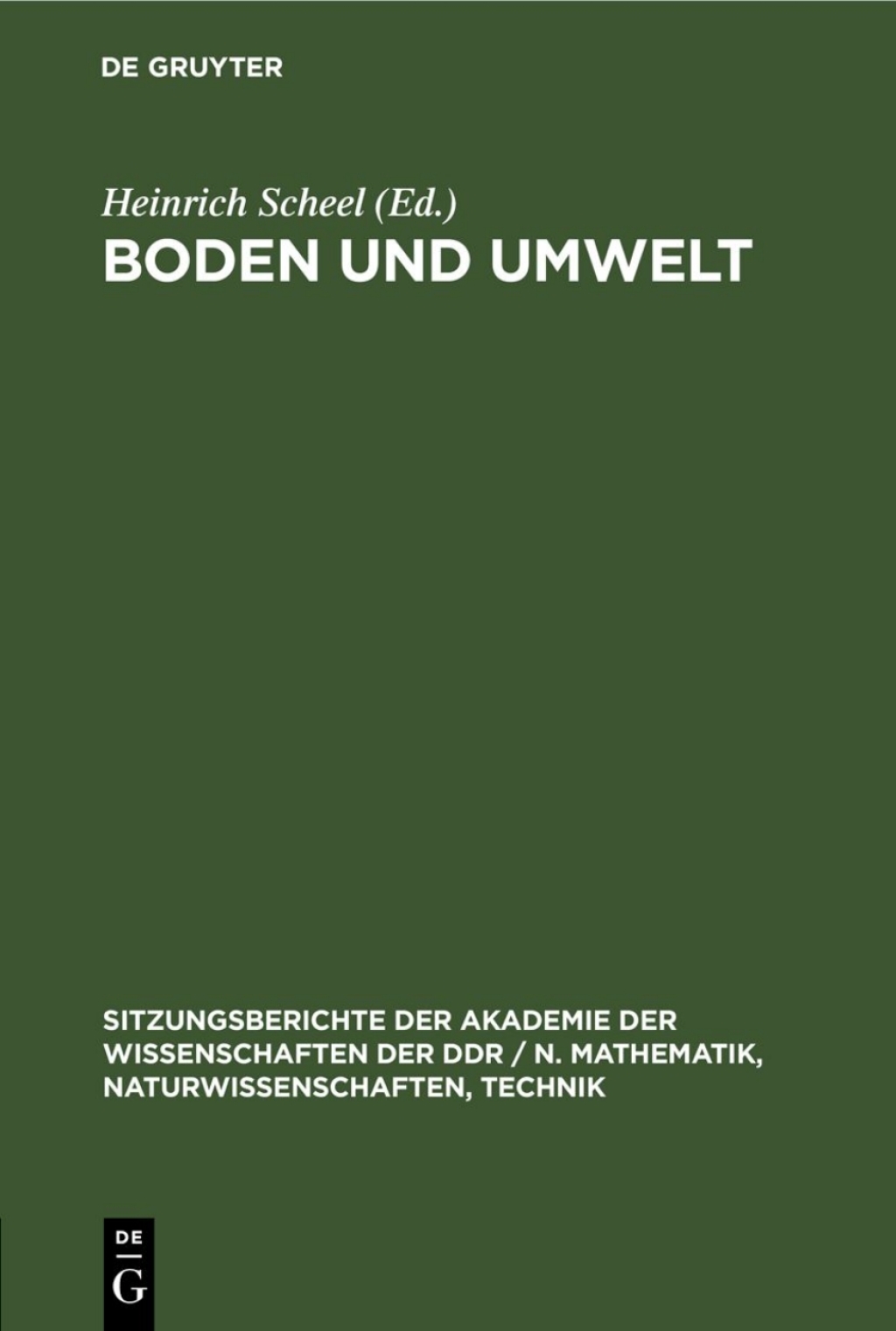Boden und Umwelt 1st Edition â€“ PDF/EPUB Version Downloadable