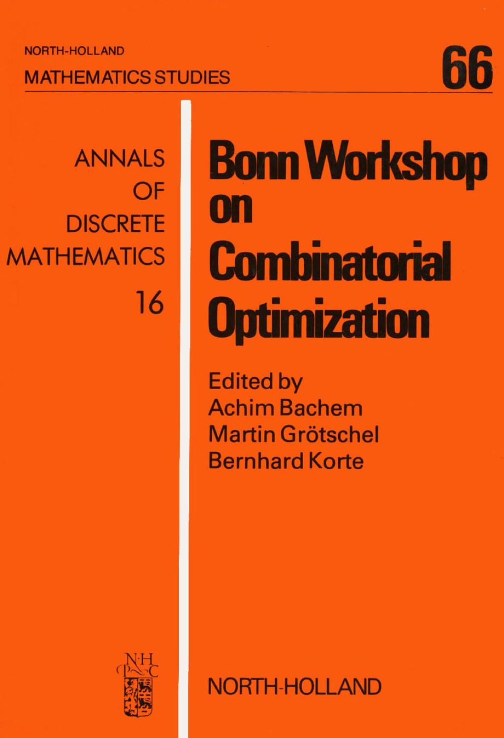 Bonn Workshop on Combinatorial Optimization â€“ PDF/EPUB Version Downloadable
