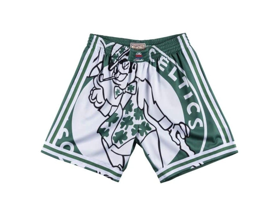 Boston Celtics Big Face Shorts M&N - Basketball Shorts Store
