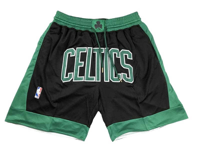 Boston Celtics Black Statement Shorts - Basketball Shorts Store