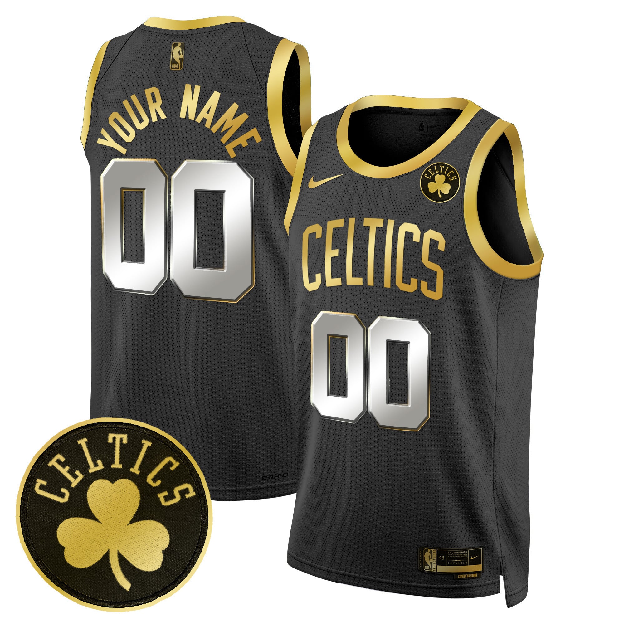 Boston Celtics Swingman Custom Jersey - All Stitched - Image 2