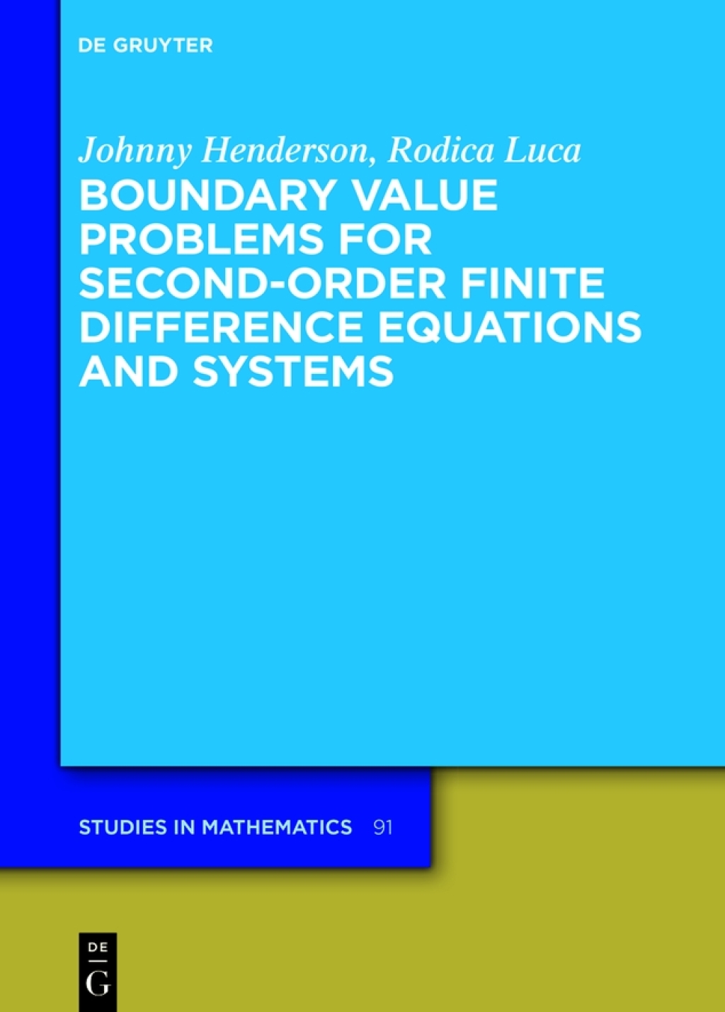 Boundary Value Problems for Second-Order Finite Difference Equations and Systems 1st Edition â€“ PDF/EPUB Version Downloadable