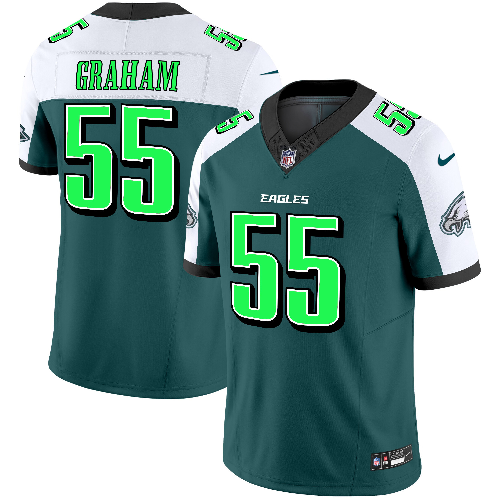Brandon Graham Men's Philadelphia Eagles 2024 Practice Vapor Limited Alternate Jersey - All Stitched